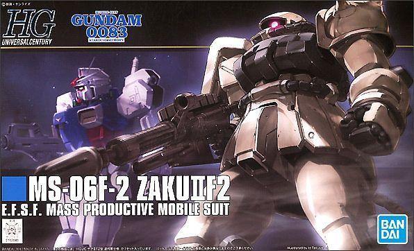 Bandai 107 MS-06F-2 Zaku II F2 EFSF HGUC 1/144 Model Kit - A-Z Toy Hobby