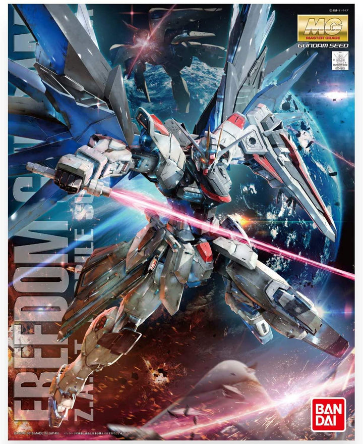 Bandai Freedom Gundam ZGMF-X10A Ver 2.0 Gundam Seed MG 1/100 Model Kit - A-Z Toy Hobby