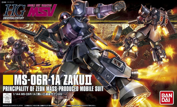 Bandai 151 Zaku II Black Tri-Stars HGUC 1/144 Model Kit - A-Z Toy Hobby