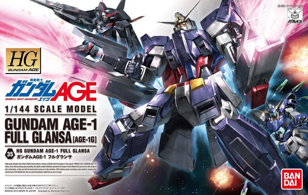 Bandai 35 Gundam AGE-1 Full Glansa HG 1/144 Model Kit - A-Z Toy Hobby