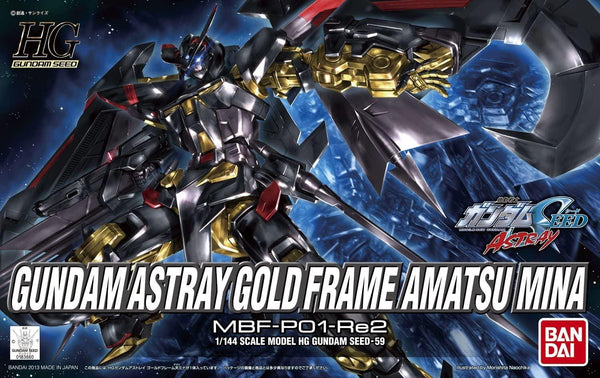 Bandai 59 Gundam Astray Gold Frame Amatsu Mina HG 1/144 Model Kit - A-Z Toy Hobby