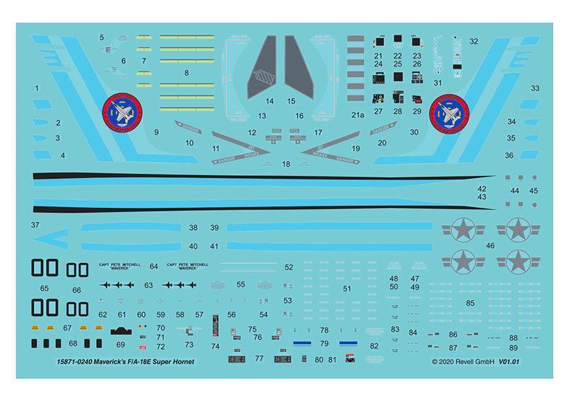 Revell Top Gun Maverick's F/A-18E Super Hornet 1/48 Model Kit - A-Z Toy Hobby