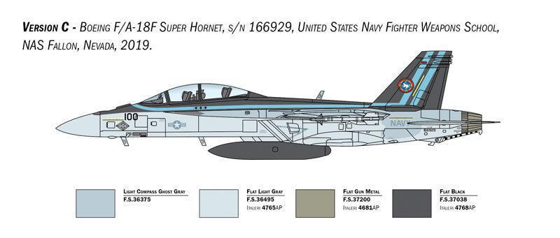 Italeri 2823 F/A-18F Super Hornet US Navy Special Color 1/48 Model Kit - A-Z Toy Hobby