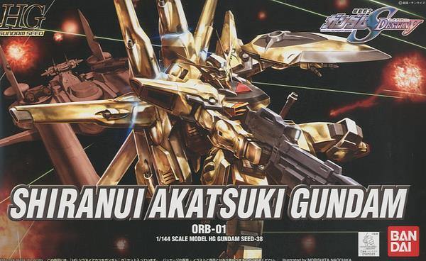 Bandai 38 Gold Shiranui Akatsuki Gundam Seed Destiny HG 1/144 Model Kit - A-Z Toy Hobby