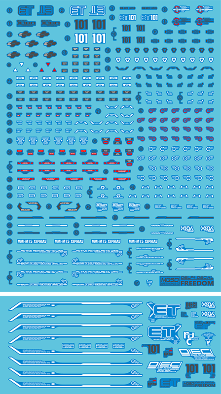 Delpi Water Decal For MGSD Freedom - A-Z Toy Hobby