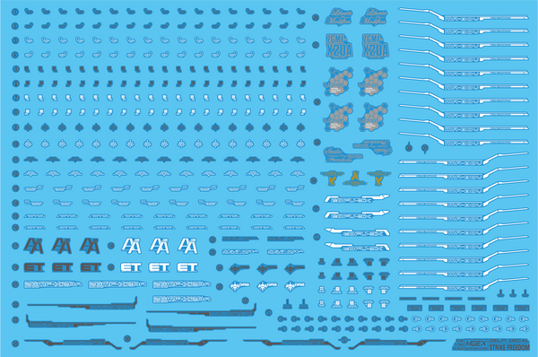 Delpi Water Decal For MGEX Strike Freedom - A-Z Toy Hobby