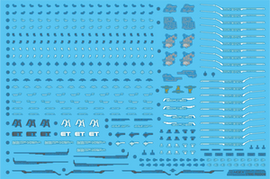 Delpi Gold Water Decal For MGEX Strike Freedom - A-Z Toy Hobby