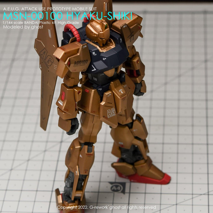 G-Rework Water Decal For HG Hyaku Shiki - A-Z Toy Hobby