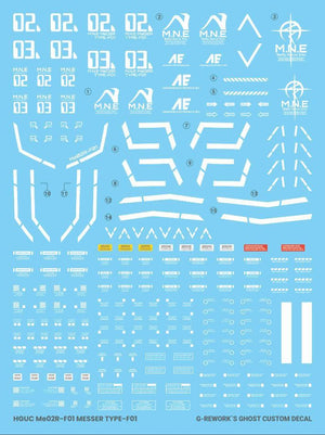 G-Rework Water Decal For HG Messer Type F-01 - A-Z Toy Hobby