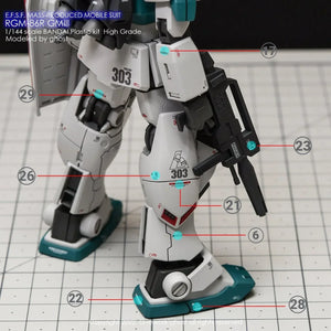 G-Rework Water Decal For HG GM III - A-Z Toy Hobby