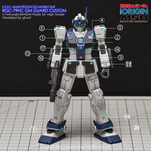 G-Rework Water Decal For HG GM Guard Custom - A-Z Toy Hobby
