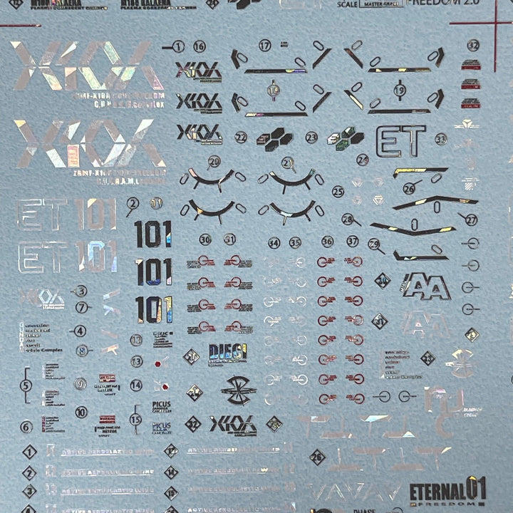 Delpi Holo Water Decal For MG Freedom 2.0 - A-Z Toy Hobby
