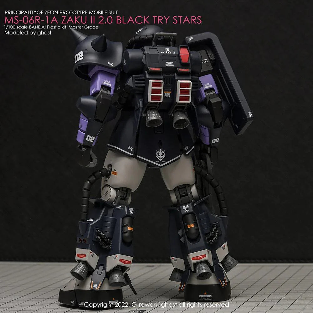 G-Rework Water Decal For MG Zaku II Black Tri-Stars Ver 2.0 - A-Z Toy Hobby