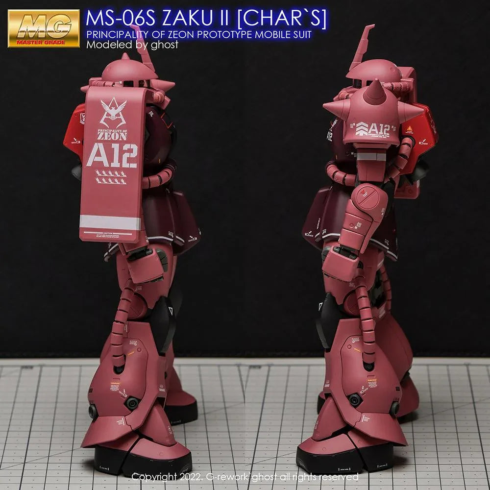 G-Rework Water Decal For MG Char's Zaku II 2.0 - A-Z Toy Hobby