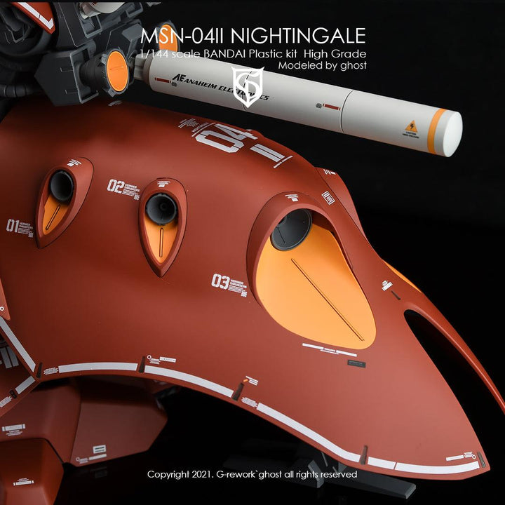 G-Rework Water Decal For HG Nightingale - A-Z Toy Hobby