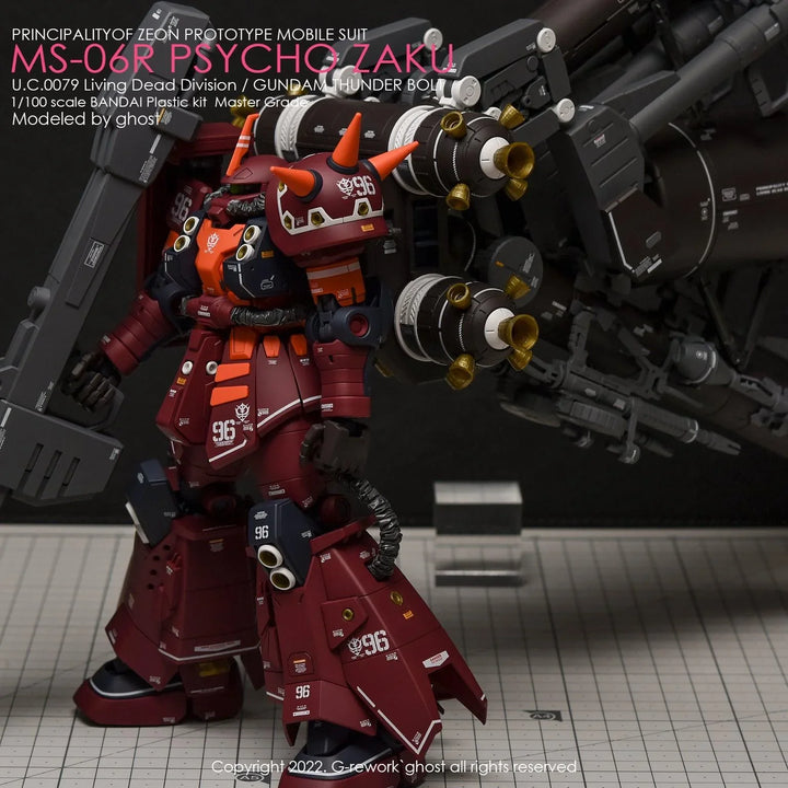 G-Rework Water Decal For MG Psycho Zaku Ver. Ka - A-Z Toy Hobby
