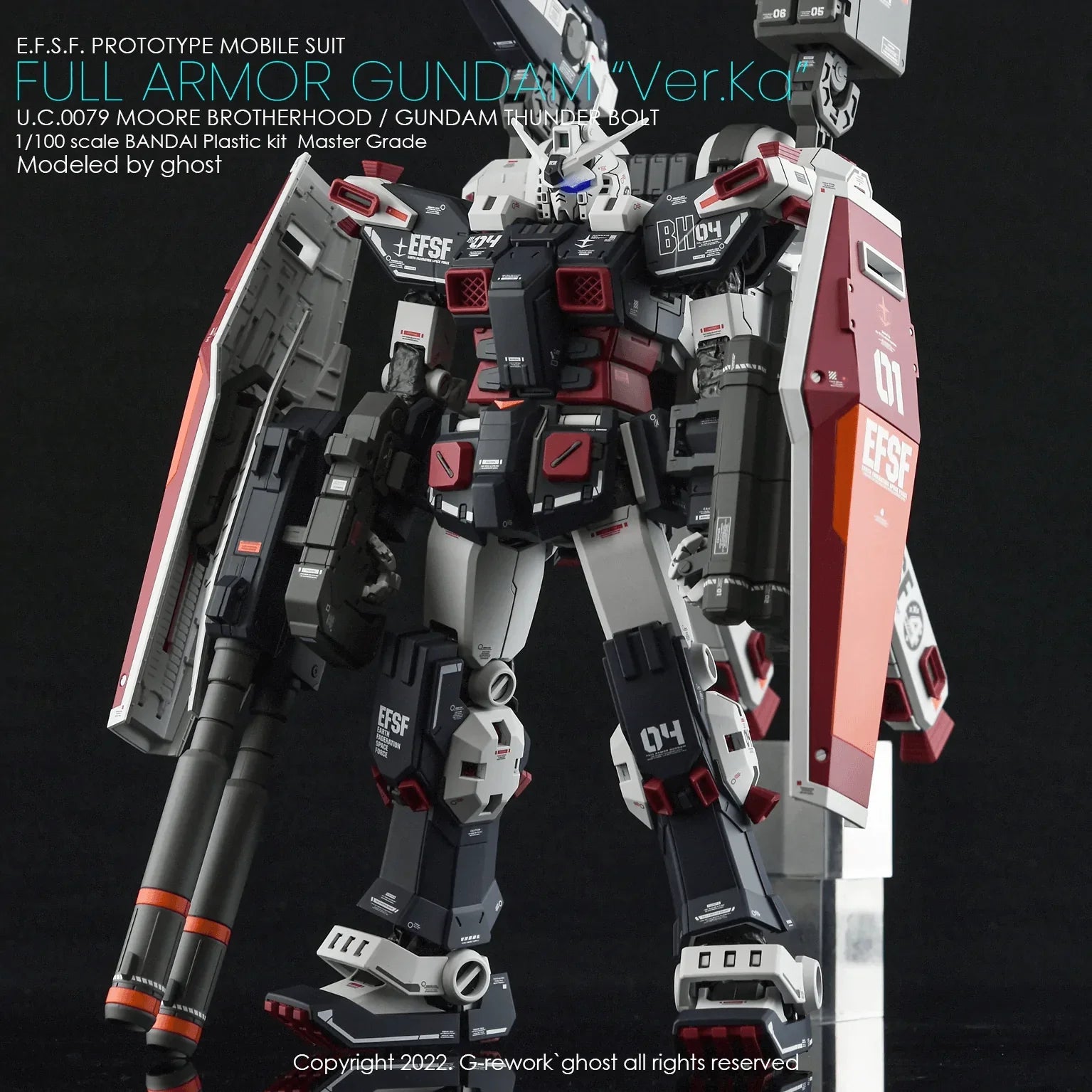 G-Rework Water Decal For MG Full Armor Thunderbolt Ver. Ka - A-Z Toy Hobby