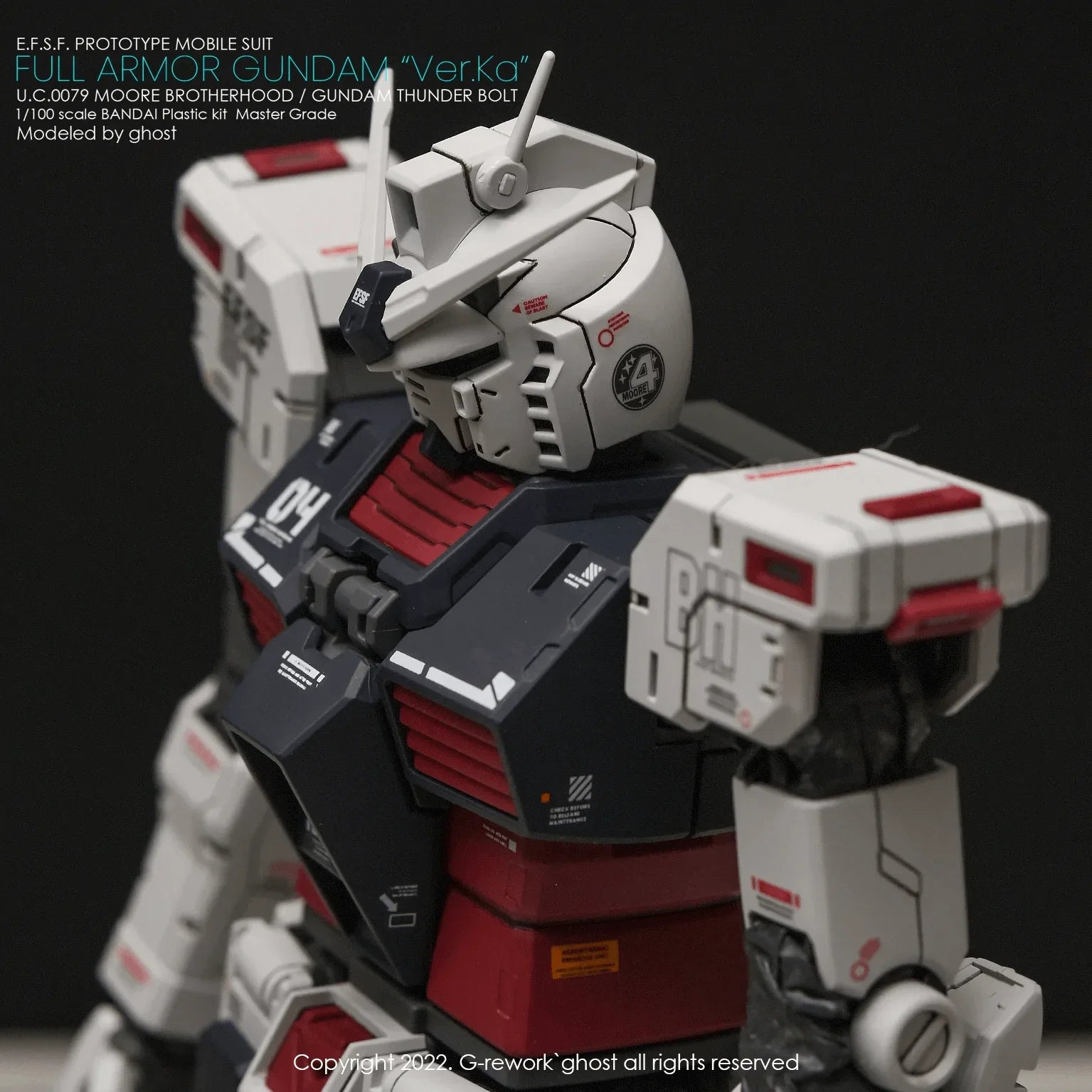 G-Rework Water Decal For MG Full Armor Thunderbolt Ver. Ka - A-Z Toy Hobby