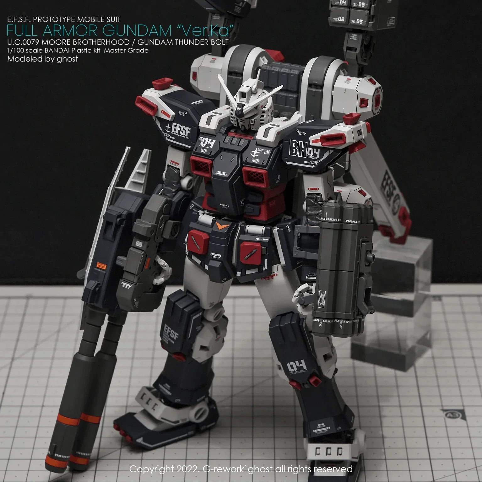 G-Rework Water Decal For MG Full Armor Thunderbolt Ver. Ka - A-Z Toy Hobby