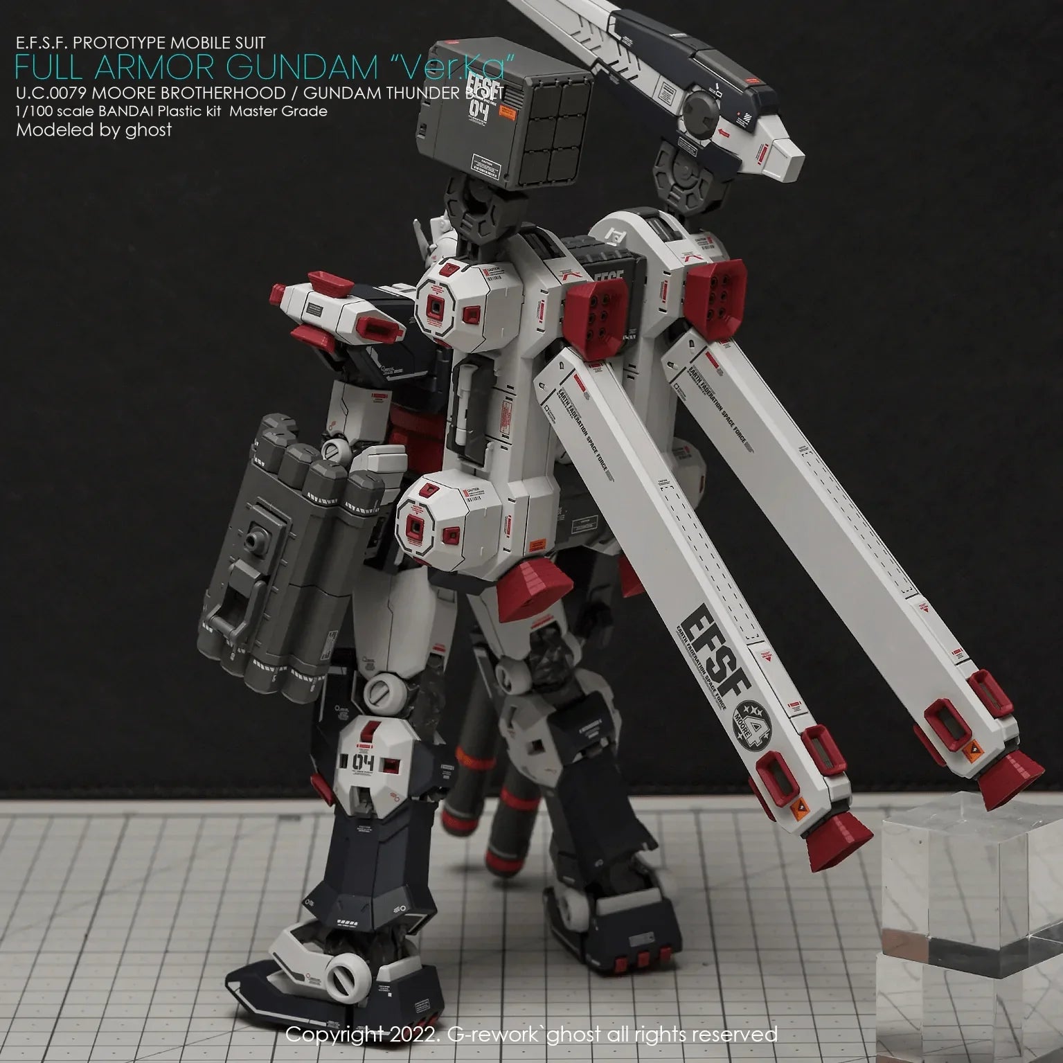 G-Rework Water Decal For MG Full Armor Thunderbolt Ver. Ka - A-Z Toy Hobby
