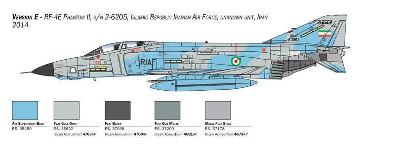 Italeri 2818 RF-4E Phantom II 1/48 Model Kit - A-Z Toy Hobby