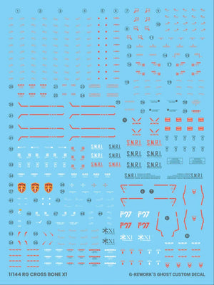 G-Rework Water Decal For RG Crossbone X1 - A-Z Toy Hobby
