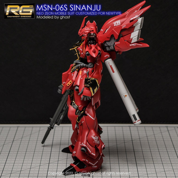G-Rework Water Decal For RG Sinanju - A-Z Toy Hobby