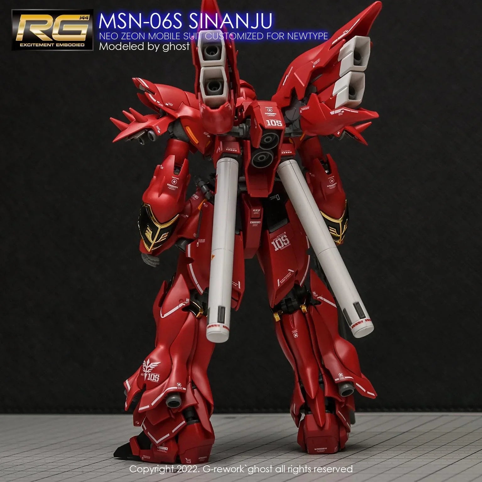 G-Rework Water Decal For RG Sinanju - A-Z Toy Hobby