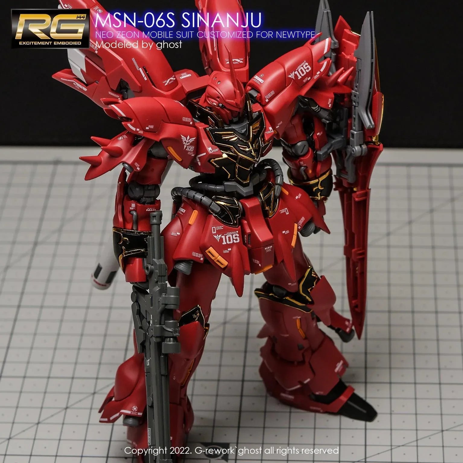 G-Rework Water Decal For RG Sinanju - A-Z Toy Hobby