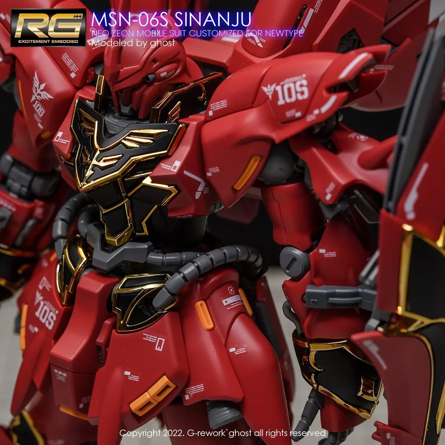 G-Rework Water Decal For RG Sinanju - A-Z Toy Hobby