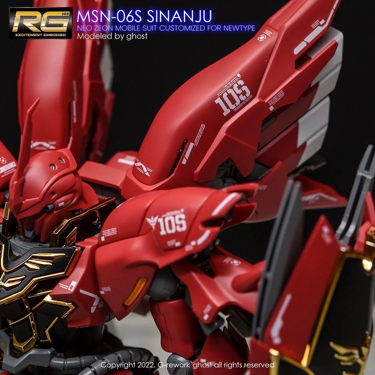 G-Rework Water Decal For RG Sinanju - A-Z Toy Hobby