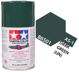 Tamiya 86501 AS-1 Dark Green (IJN) Aircraft Lacquer Spray Paint 100ml - A-Z Toy Hobby