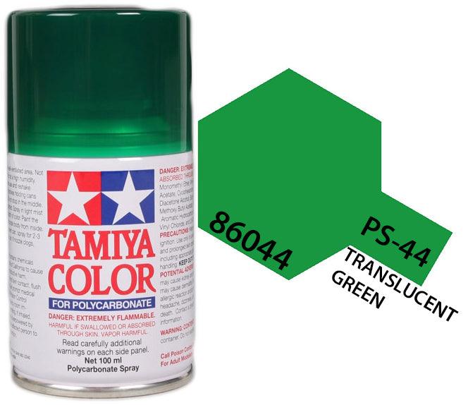 Tamiya 86044 PS-44 Translucent Green Polycarbonate Spray Paint 100ml TAM86044 - A-Z Toy Hobby