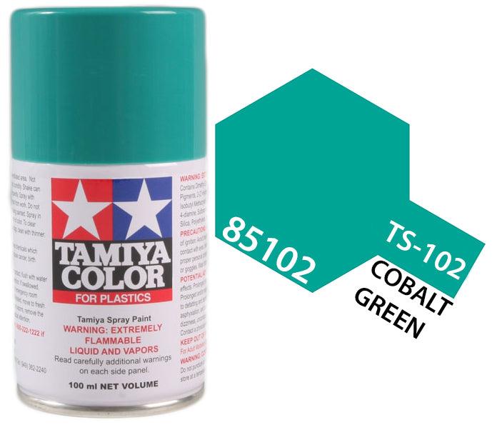 Tamiya 85102 TS-102 Cobalt Green Lacquer Spray Paint 100ml TAM85102 - A-Z Toy Hobby