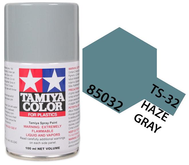 Tamiya 85032 TS-32 Haze Gray Lacquer Spray Paint 100ml TAM85032 - A-Z Toy Hobby