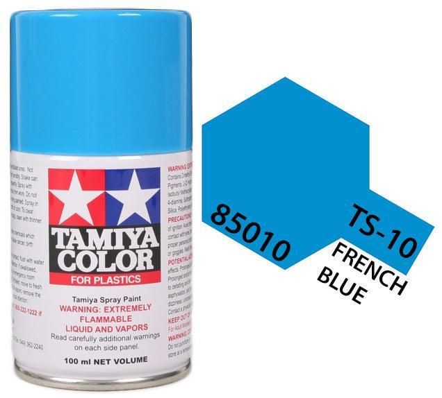 Tamiya 85010 TS-10 French Blue Lacquer Spray Paint 100ml TAM85010 - A-Z Toy Hobby