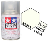 Tamiya 85013 TS-13 Gloss Clear Top Coat Lacquer Spray Paint 100ml TAM85013 - A-Z Toy Hobby