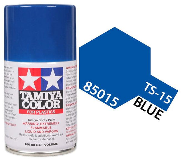 Tamiya 85015 TS-15 Blue Lacquer Spray Paint 100ml TAM85015 - A-Z Toy Hobby