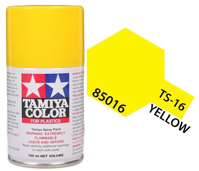 Tamiya 85016 TS-16 Yellow Lacquer Spray Paint 100ml TAM85016 - A-Z Toy Hobby
