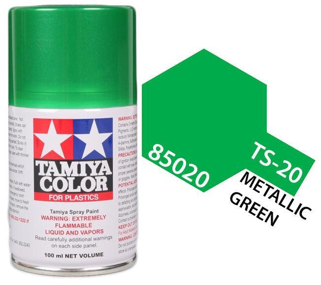 Tamiya 85020 TS-20 Metallic Green Lacquer Spray Paint 100ml TAM85020 - A-Z Toy Hobby