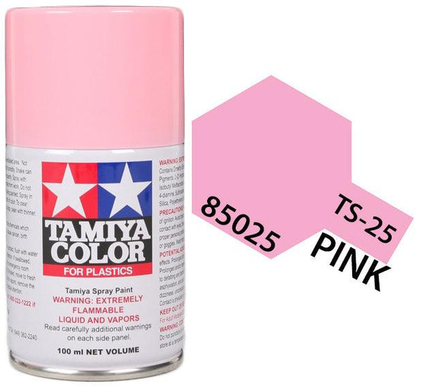 Tamiya 85025 TS-25 Pink Lacquer Spray Paint 100ml TAM85025 - A-Z Toy Hobby