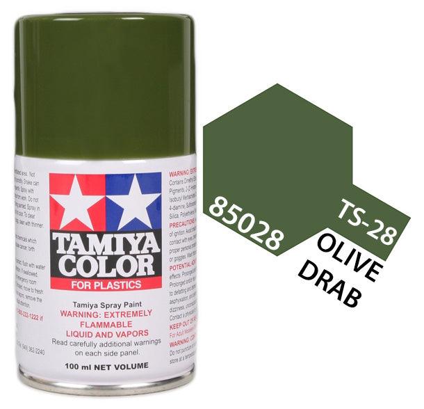 Tamiya 85028 TS-28 Olive Drab Lacquer Spray Paint 100ml TAM85028 - A-Z Toy Hobby