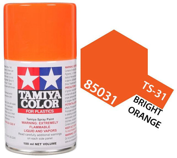 Tamiya 85031 TS-31 Bright Orange Lacquer Spray Paint 100ml TAM85031 - A-Z Toy Hobby