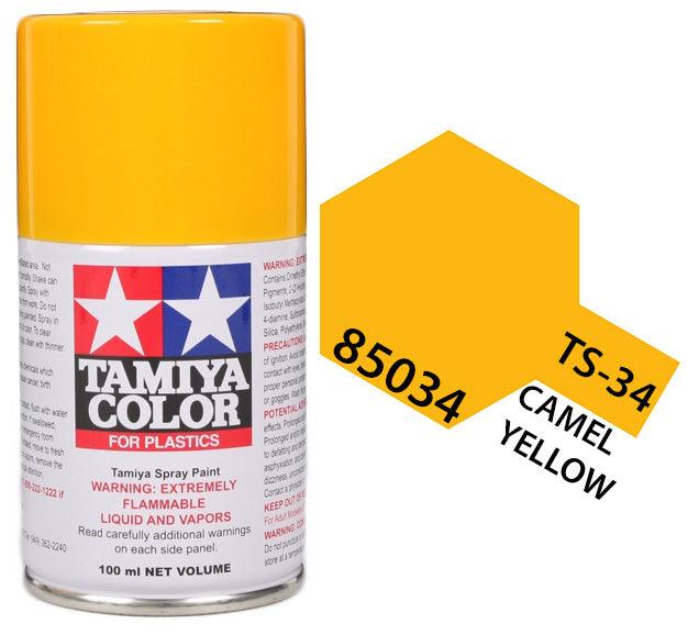 Tamiya 85034 TS-34 Camel Yellow Lacquer Spray Paint 100ml TAM85034 - A-Z Toy Hobby