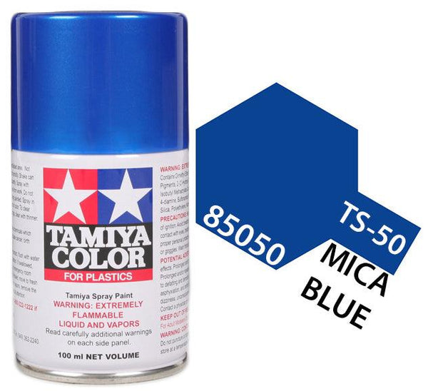 Tamiya 85050 TS-50 Mica Blue Lacquer Spray Paint 100ml TAM85050 - A-Z Toy Hobby