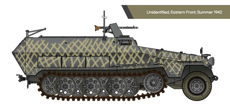 Academy 13540 German Sd.Kfz.251/1 Ausf.C 1/35 Model Kit - A-Z Toy Hobby
