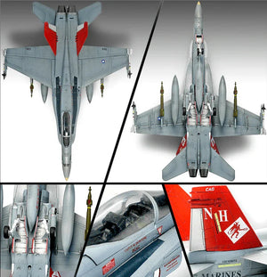 Academy 12520 USMC F/A-18A+ "VMFA-232 Red Devils" 1/72 Model Kit - A-Z Toy Hobby