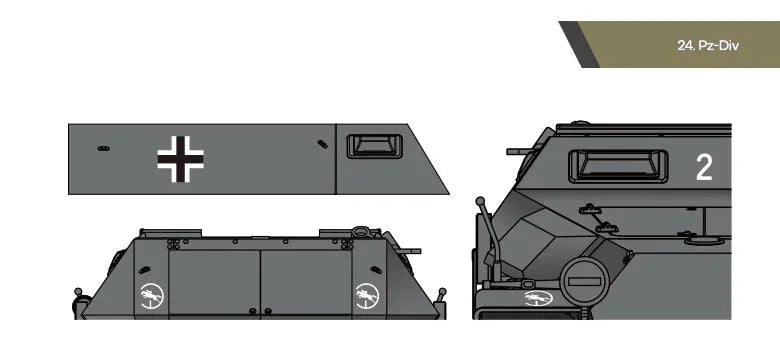 Academy 13540 German Sd.Kfz.251/1 Ausf.C 1/35 Model Kit - A-Z Toy Hobby