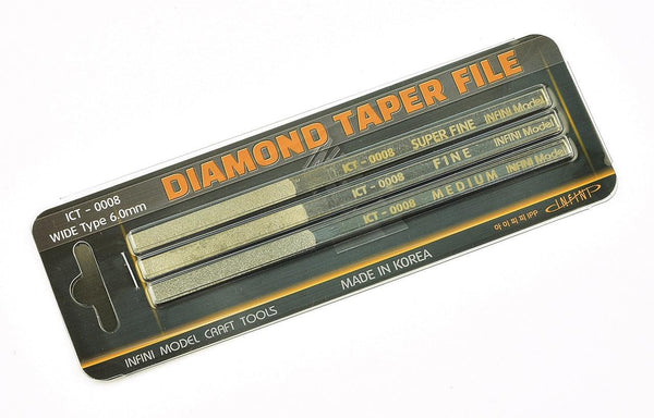 Infini Model Diamond Taper File 3 Way System (Wide) ICT-0008 - A-Z Toy Hobby