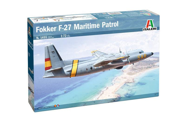 Italeri 1455 Fokker F-27 Maritime Patrol 1/72 Model Kit - A-Z Toy Hobby